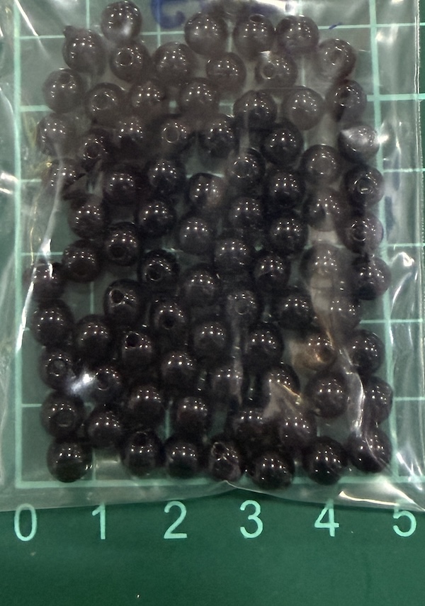Bead 6mm Black